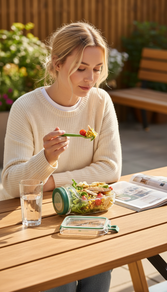 Prepara The Original Salad Pod mason jar salad container for meal prep