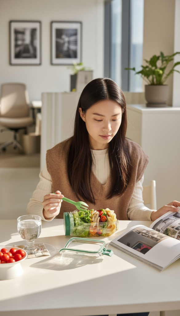 Prepara Salad Pods with compartments for meal prep, keeping salad ingredients fresh and organized for lunch or on-the-go meals.