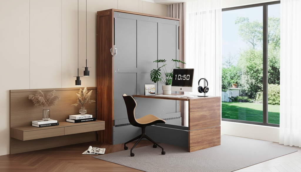 Murphy bed with desk for home office — best wall bed for remote workers 2026.