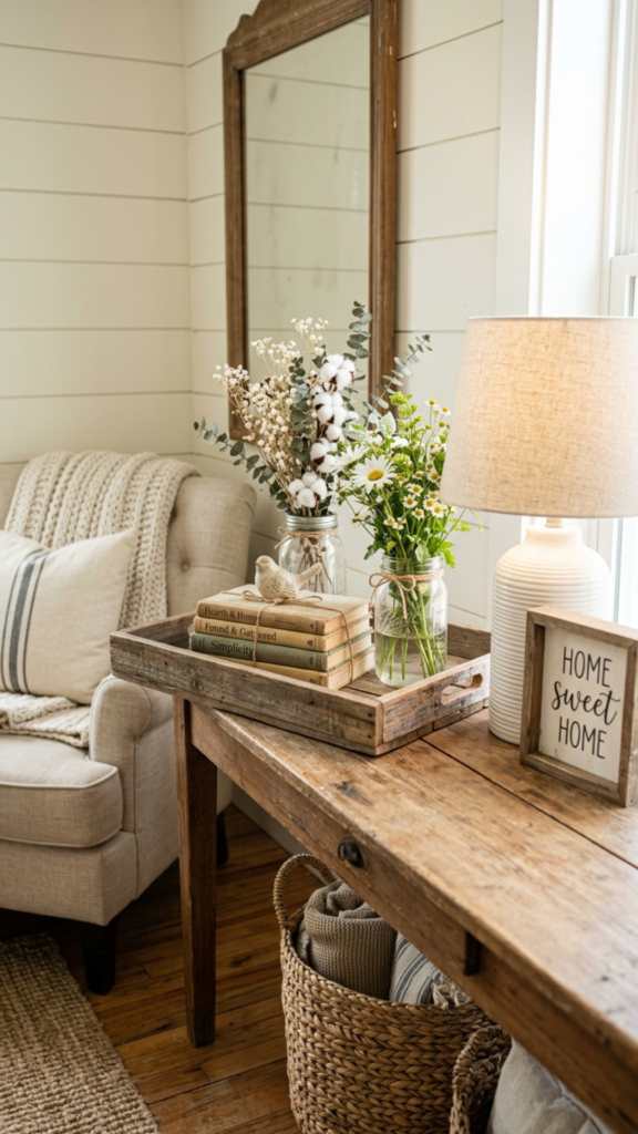 Decorative mirror as a modern home decor idea