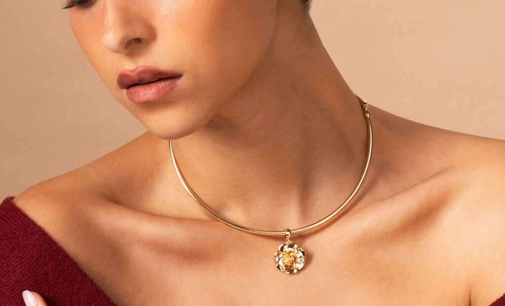 Gold Choker Necklace Designs Western