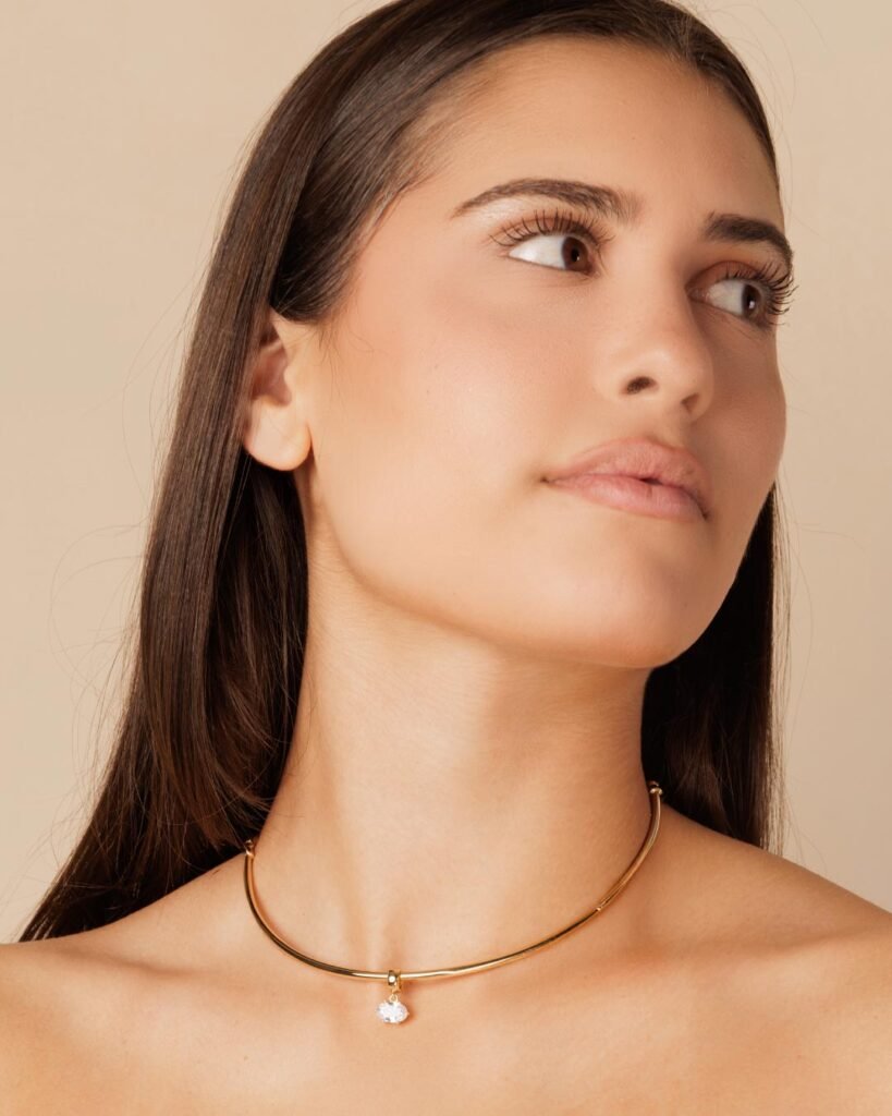 Gold Choker Necklace Designs Western